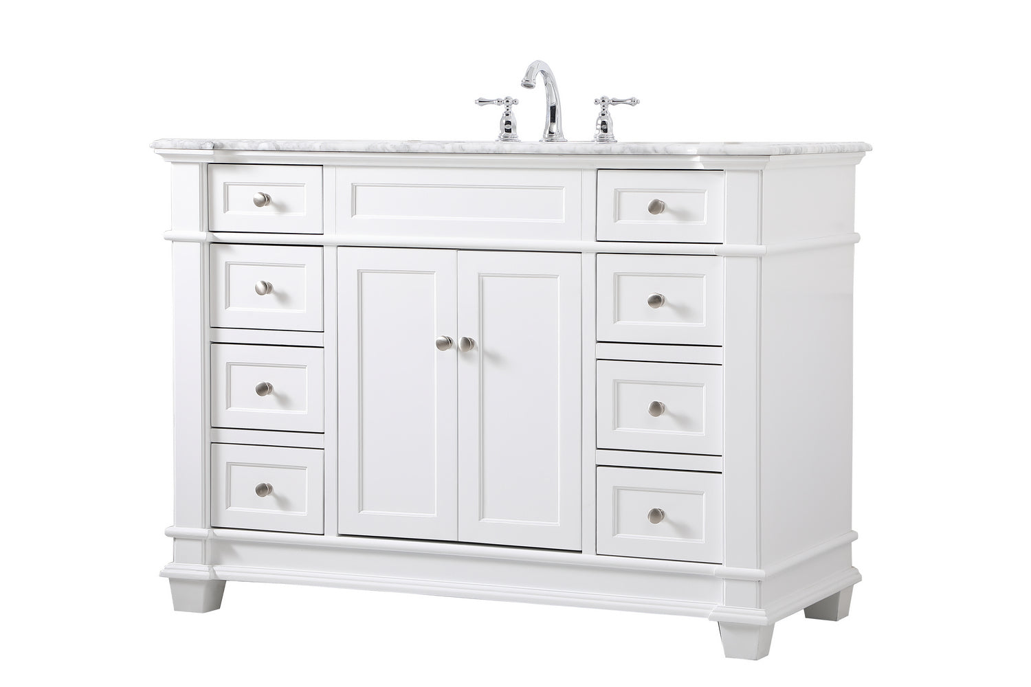 Elegant Lighting - VF50048WH - Bathroom Vanity Set - Wesley - White