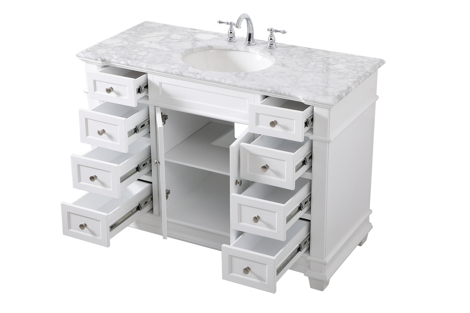 Elegant Lighting - VF50048WH - Bathroom Vanity Set - Wesley - White