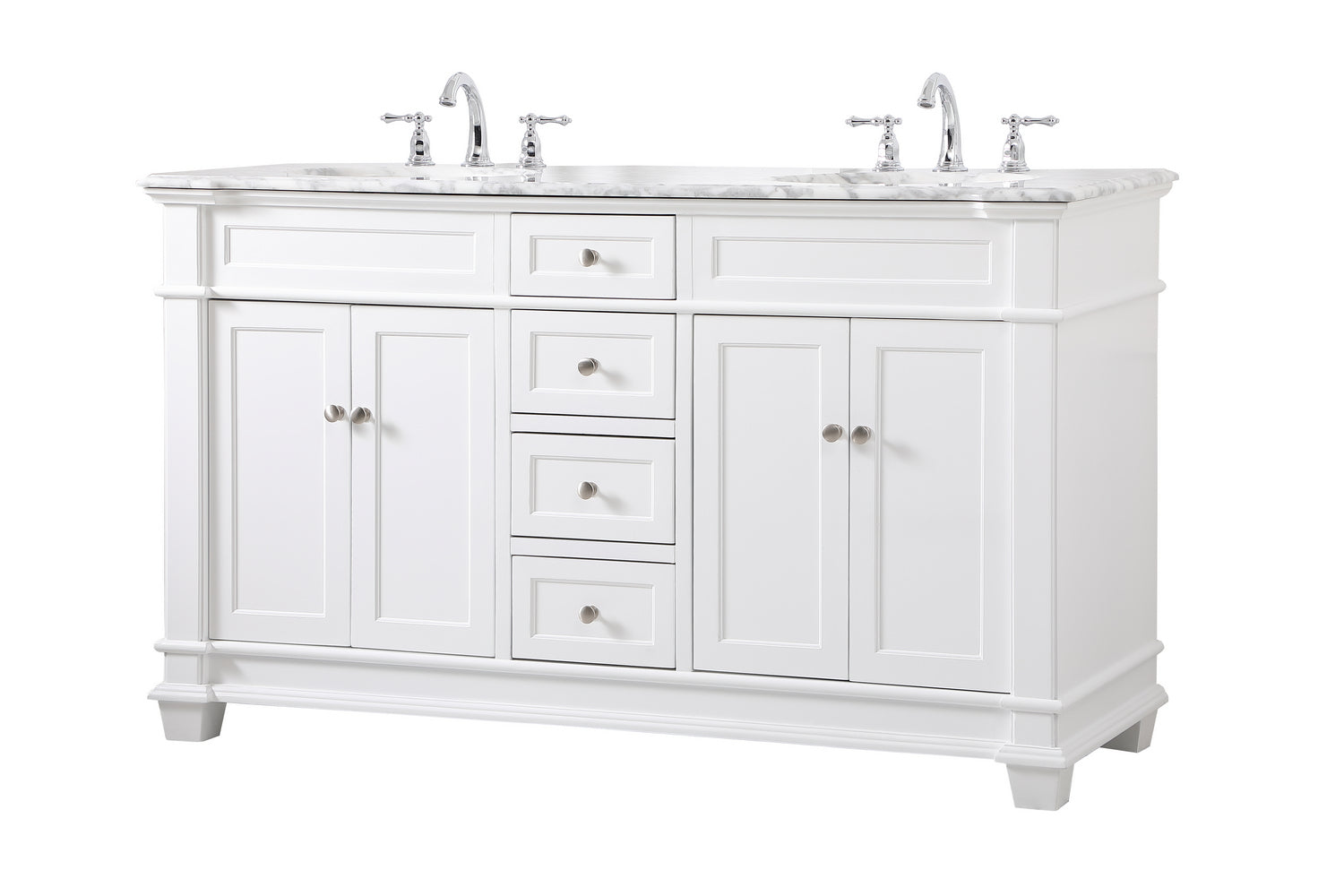 Elegant Lighting - VF50060DWH - Bathroom Vanity Set - Wesley - White