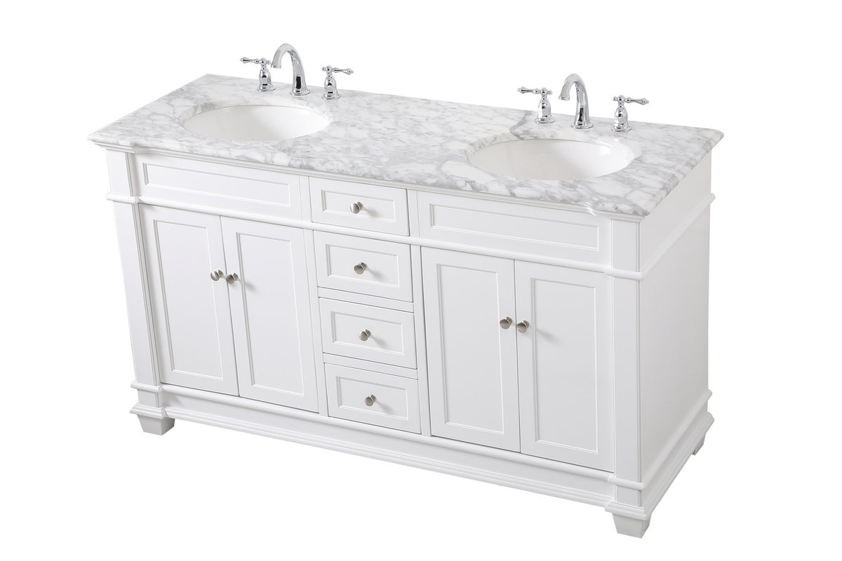 Elegant Lighting - VF50060DWH - Bathroom Vanity Set - Wesley - White