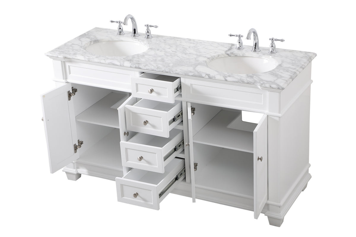 Elegant Lighting - VF50060DWH - Bathroom Vanity Set - Wesley - White