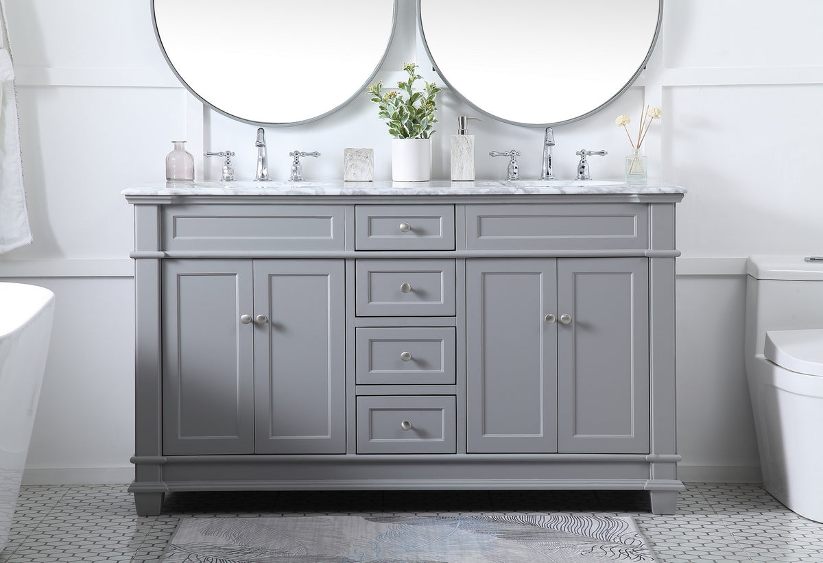 Elegant Lighting - VF50060DGR - Bathroom Vanity Set - Wesley - Grey