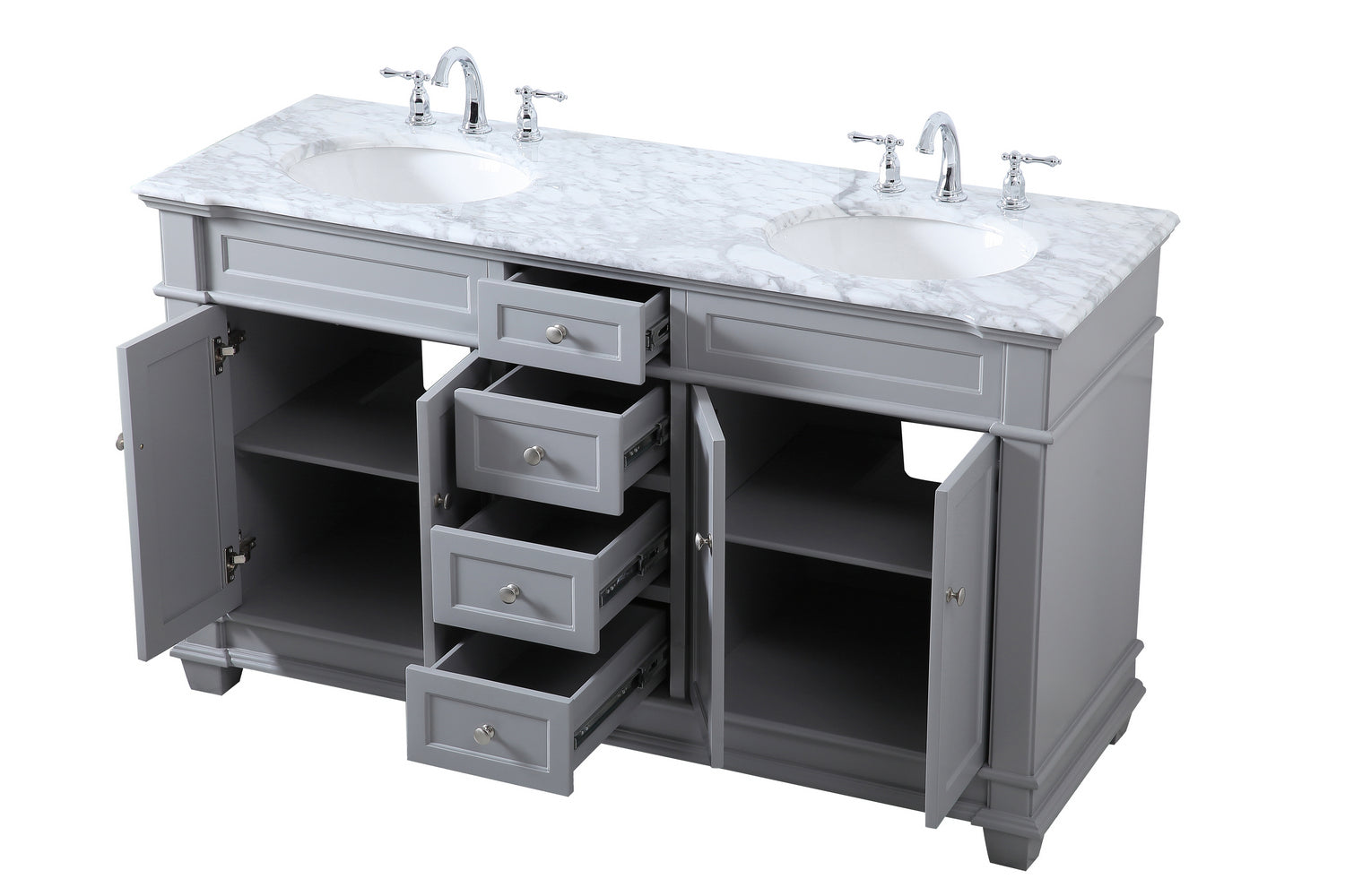 Elegant Lighting - VF50060DGR - Bathroom Vanity Set - Wesley - Grey