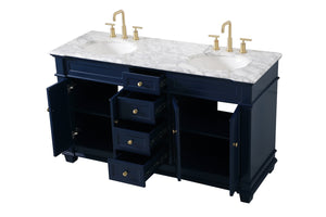 Elegant Lighting - VF50060DBL - Bathroom Vanity Set - Wesley - Blue