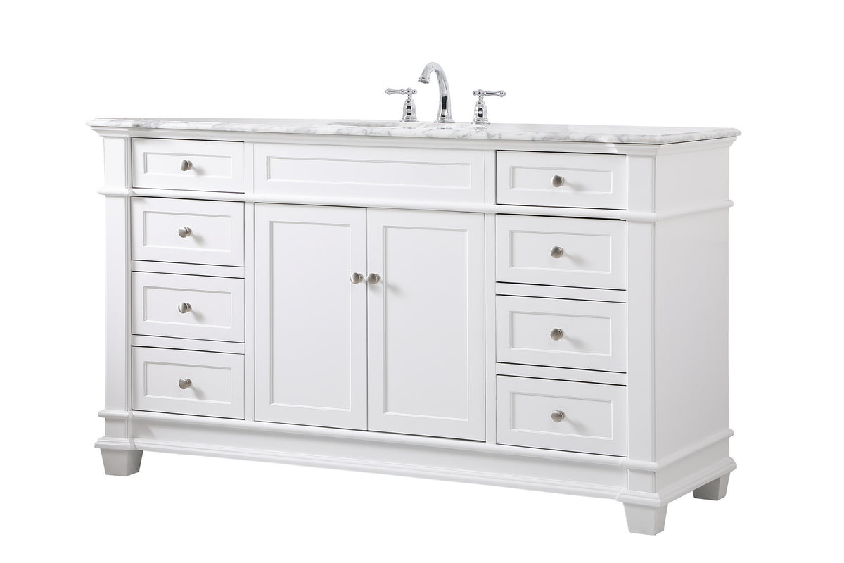 Elegant Lighting - VF50060WH - Bathroom Vanity Set - Wesley - White