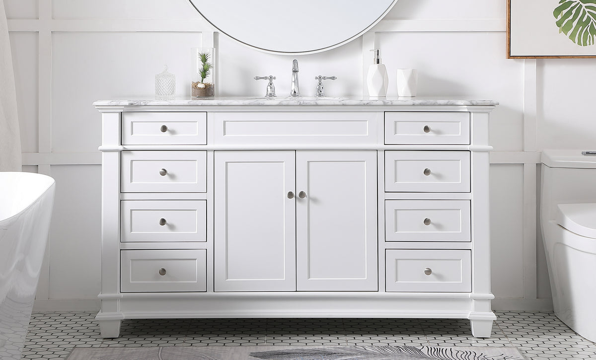 Elegant Lighting - VF50060WH - Bathroom Vanity Set - Wesley - White