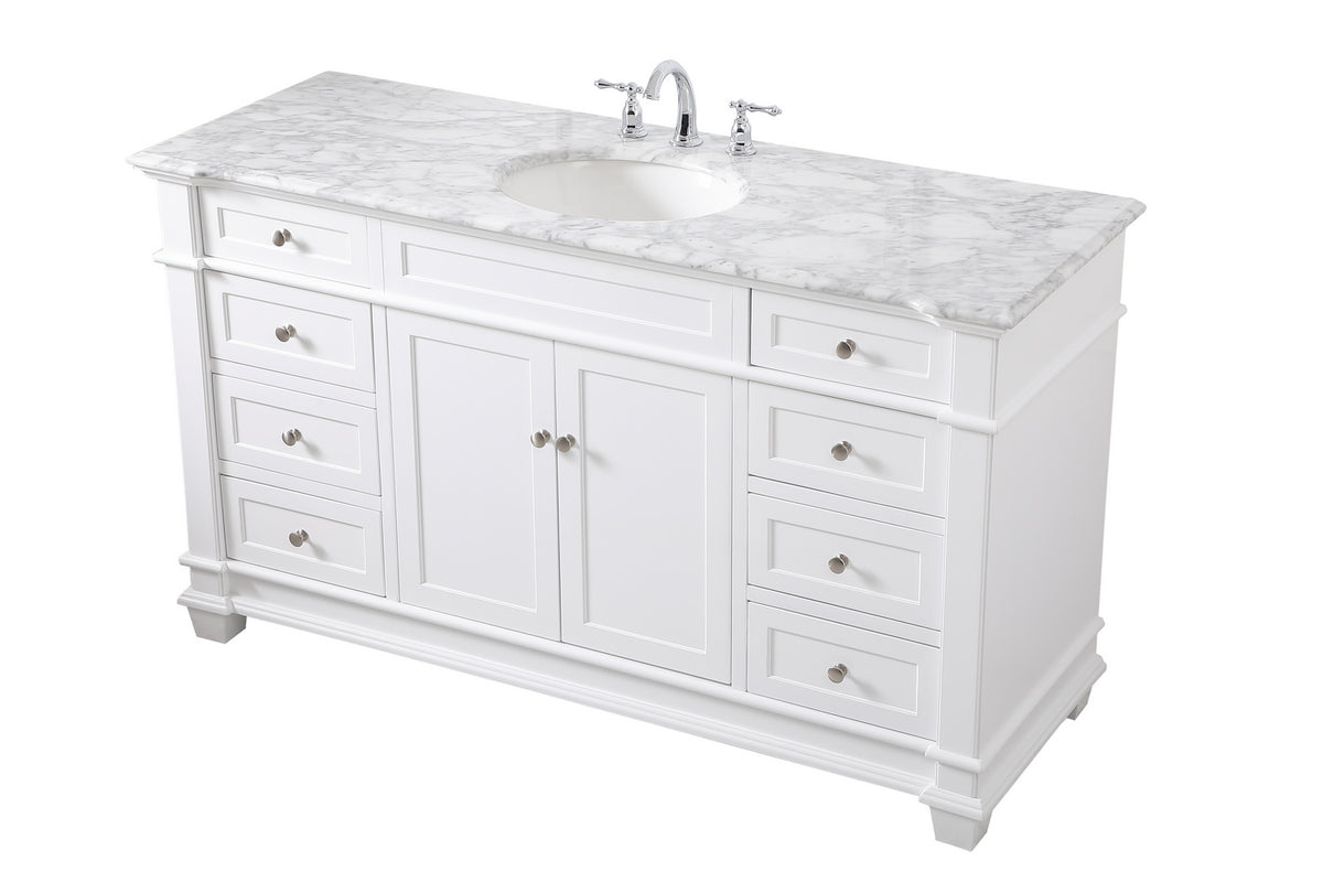 Elegant Lighting - VF50060WH - Bathroom Vanity Set - Wesley - White