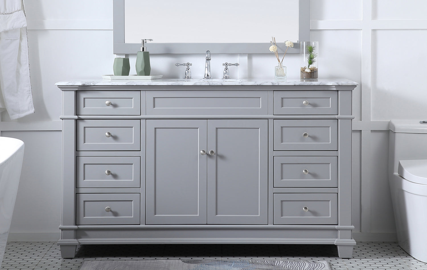 Elegant Lighting - VF50060GR - Bathroom Vanity Set - Wesley - Grey