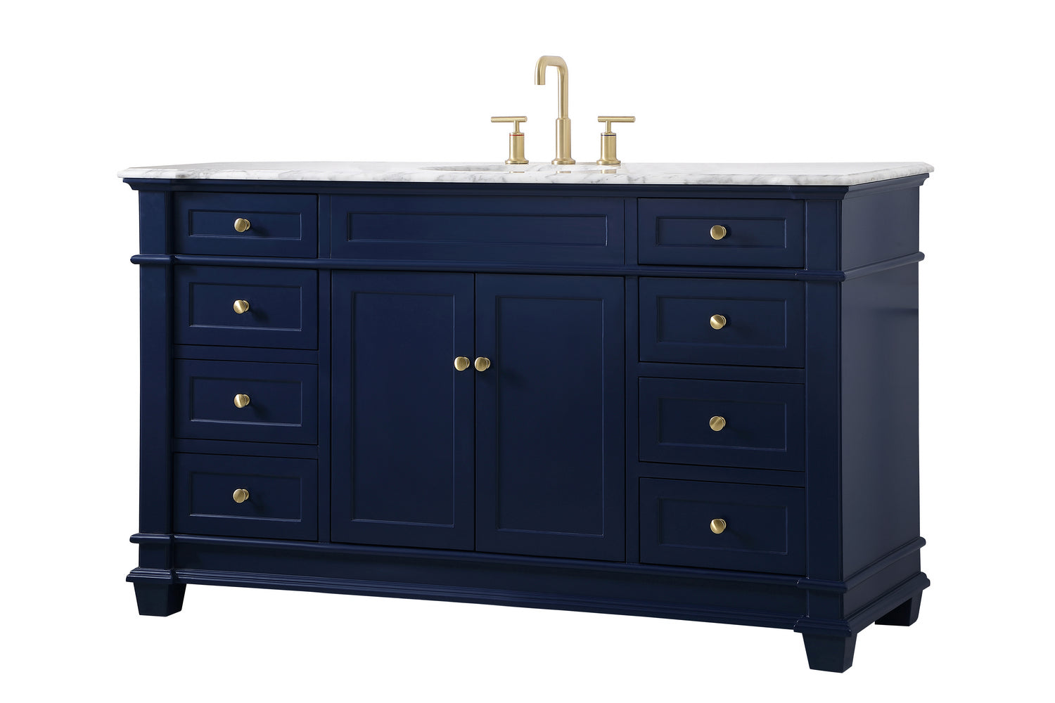 Elegant Lighting - VF50060BL - Bathroom Vanity Set - Wesley - Blue