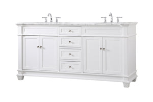 Elegant Lighting - VF50072DWH - Bathroom Vanity Set - Wesley - White