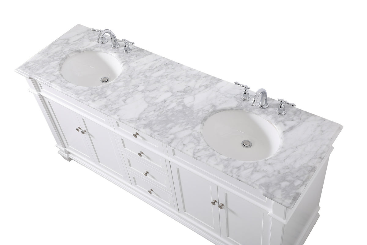 Elegant Lighting - VF50072DWH - Bathroom Vanity Set - Wesley - White