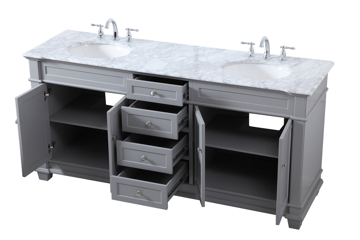 Elegant Lighting - VF50072DGR - Bathroom Vanity Set - Wesley - Grey