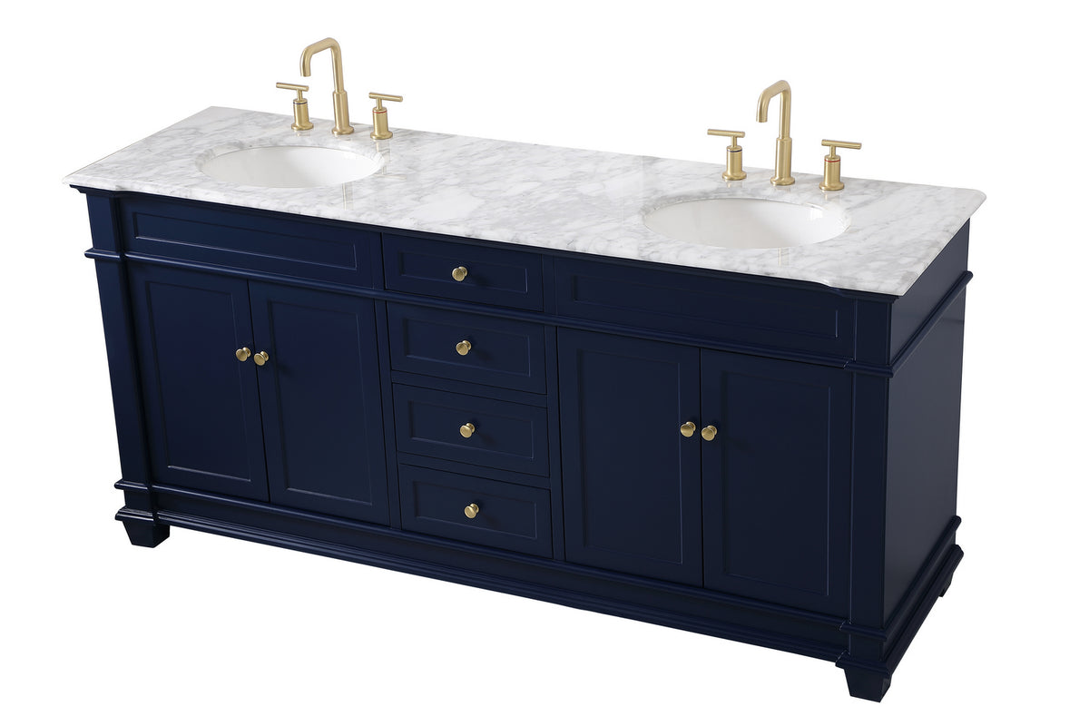 Elegant Lighting - VF50072DBL - Bathroom Vanity Set - Wesley - Blue