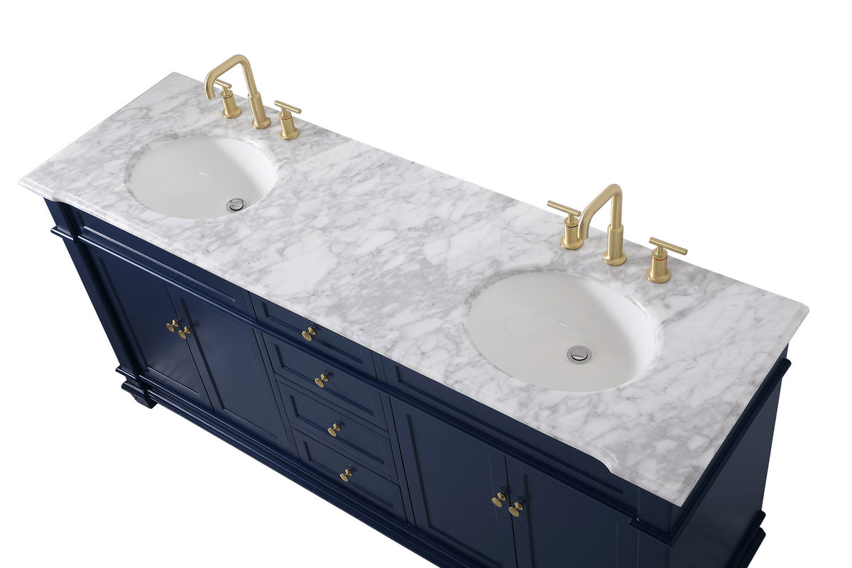 Elegant Lighting - VF50072DBL - Bathroom Vanity Set - Wesley - Blue