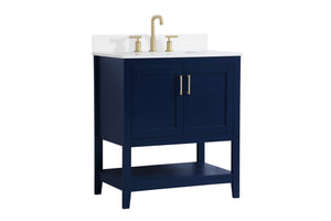 Elegant Lighting - VF16030BL-BS - Bathroom Vanity Set - Aubrey - Blue