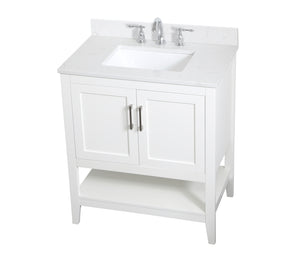 Elegant Lighting - VF16030WH-BS - Bathroom Vanity Set - Aubrey - White