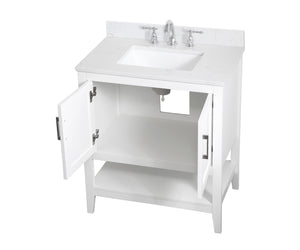 Elegant Lighting - VF16030WH-BS - Bathroom Vanity Set - Aubrey - White