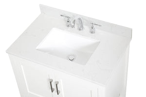 Elegant Lighting - VF16030WH-BS - Bathroom Vanity Set - Aubrey - White