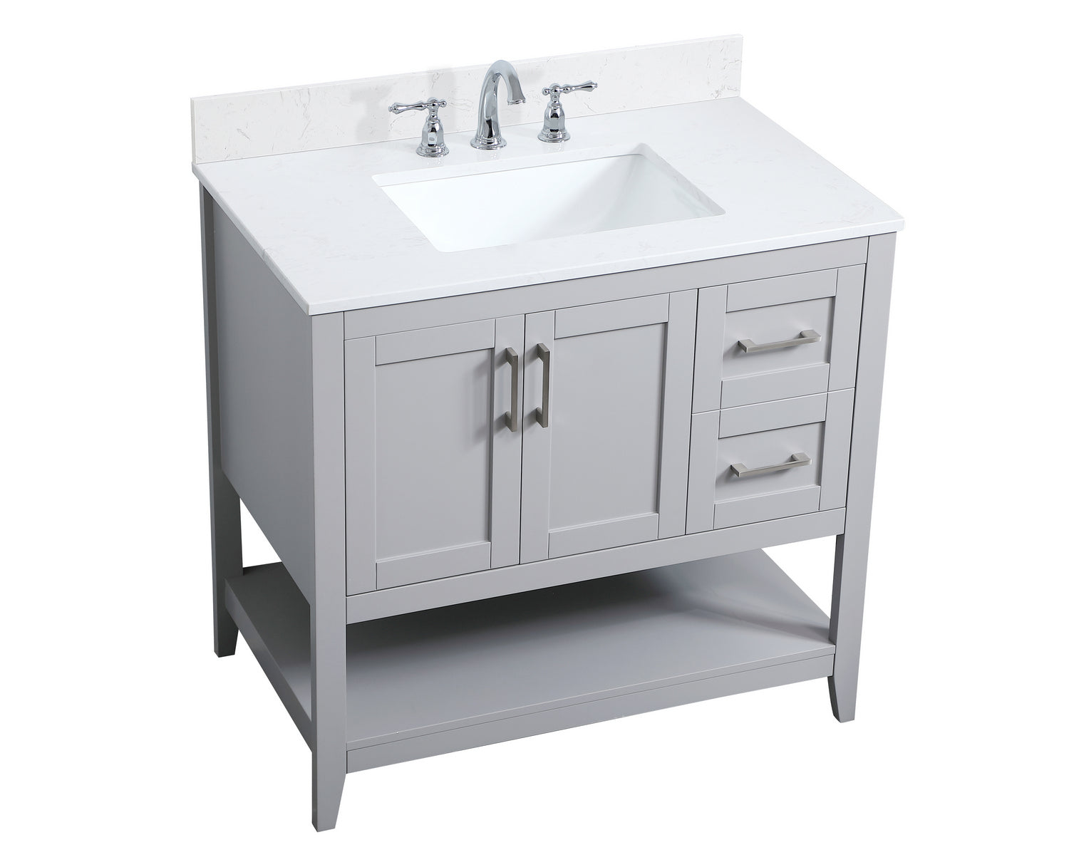 Elegant Lighting - VF16036GR-BS - Bathroom Vanity Set - Aubrey - Grey