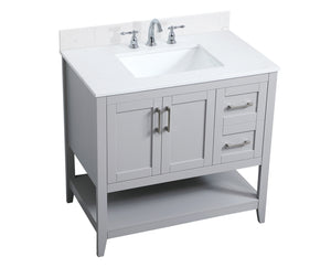 Elegant Lighting - VF16036GR-BS - Bathroom Vanity Set - Aubrey - Grey