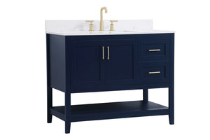 Elegant Lighting - VF16042BL-BS - Bathroom Vanity Set - Aubrey - Blue