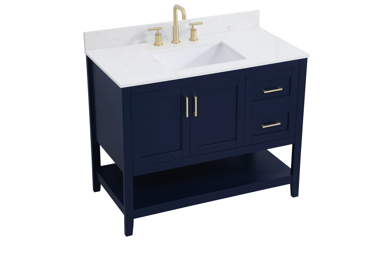 Elegant Lighting - VF16042BL-BS - Bathroom Vanity Set - Aubrey - Blue