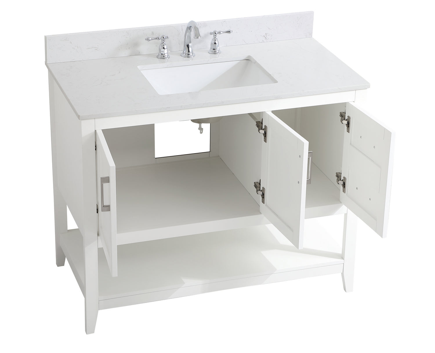 Elegant Lighting - VF16042WH-BS - Bathroom Vanity Set - Aubrey - White