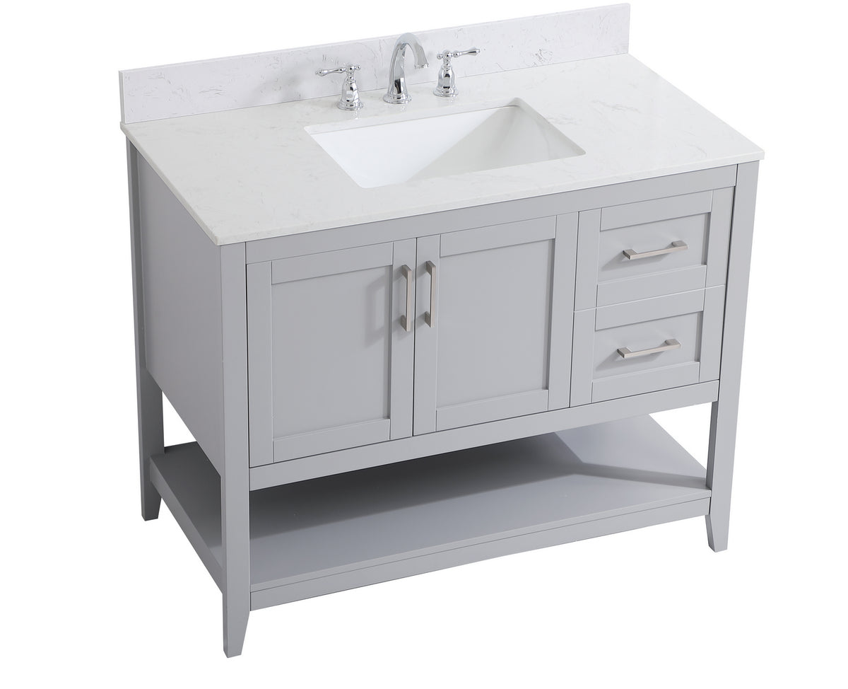 Elegant Lighting - VF16042GR-BS - Bathroom Vanity Set - Aubrey - Grey