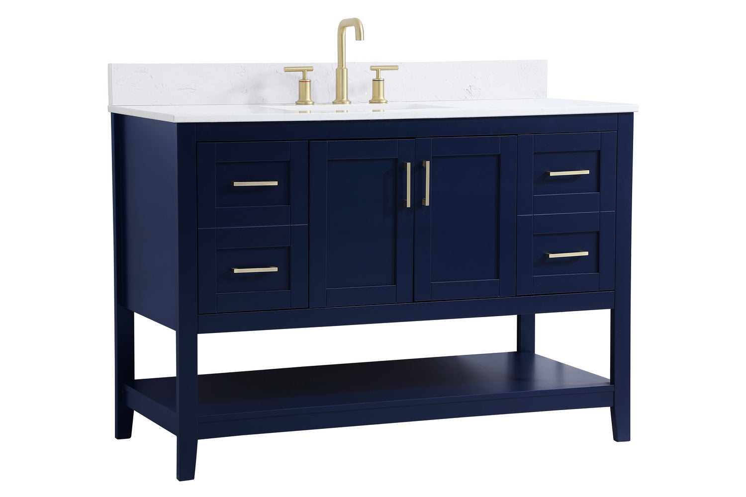 Elegant Lighting - VF16048BL-BS - Bathroom Vanity Set - Aubrey - Blue