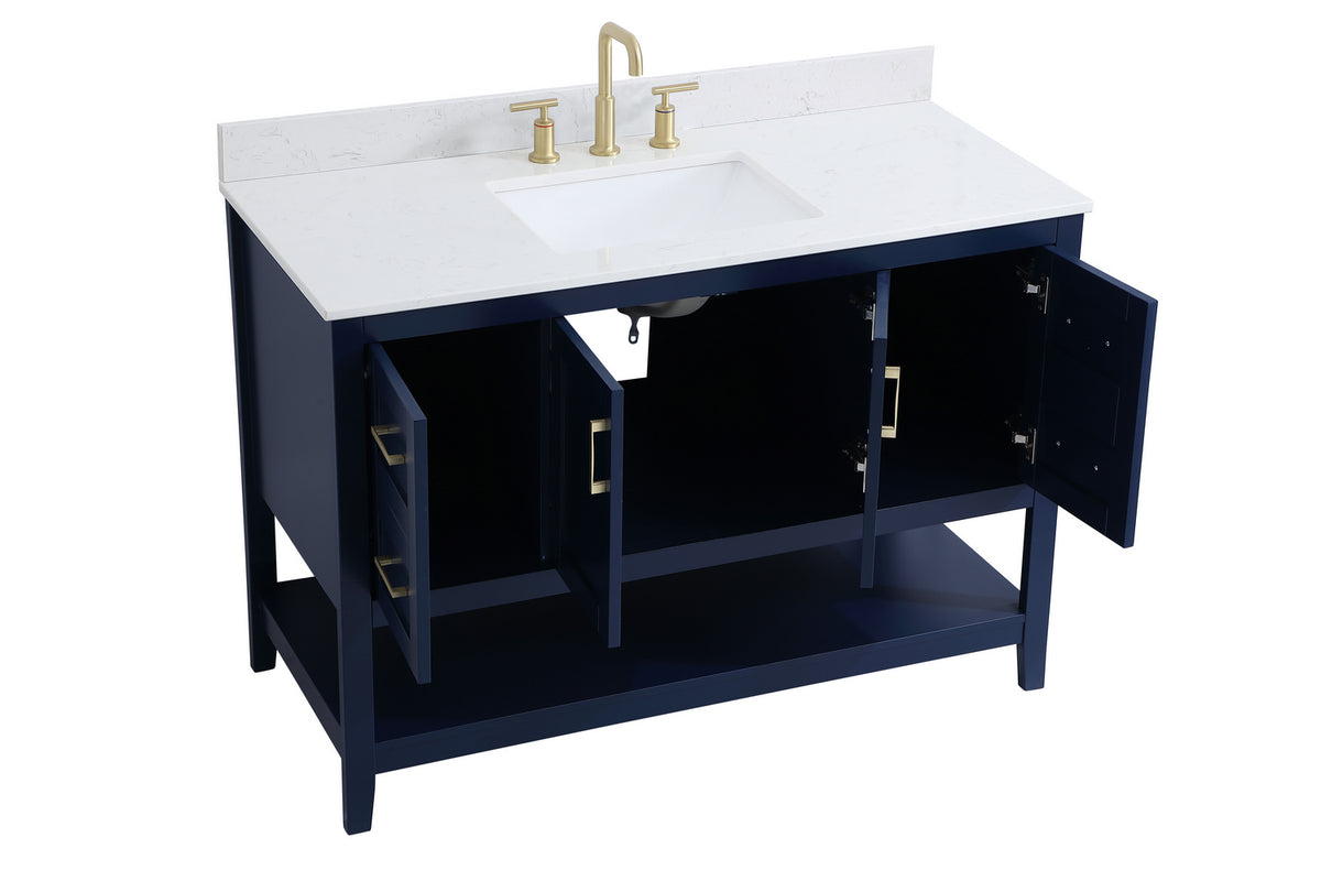 Elegant Lighting - VF16048BL-BS - Bathroom Vanity Set - Aubrey - Blue