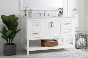 Elegant Lighting - VF16048WH-BS - Bathroom Vanity Set - Aubrey - White