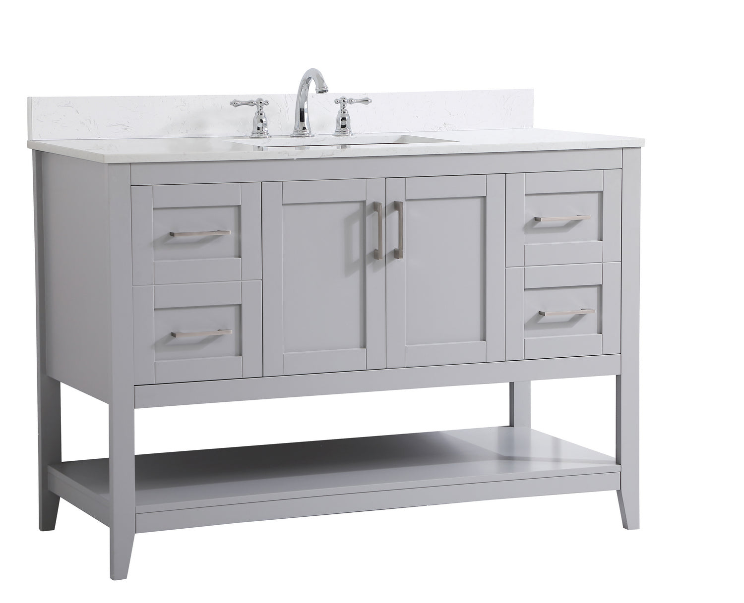 Elegant Lighting - VF16048GR-BS - Bathroom Vanity Set - Aubrey - Grey