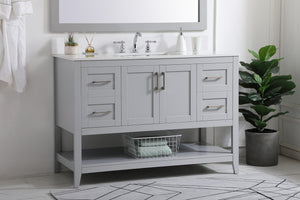 Elegant Lighting - VF16048GR-BS - Bathroom Vanity Set - Aubrey - Grey