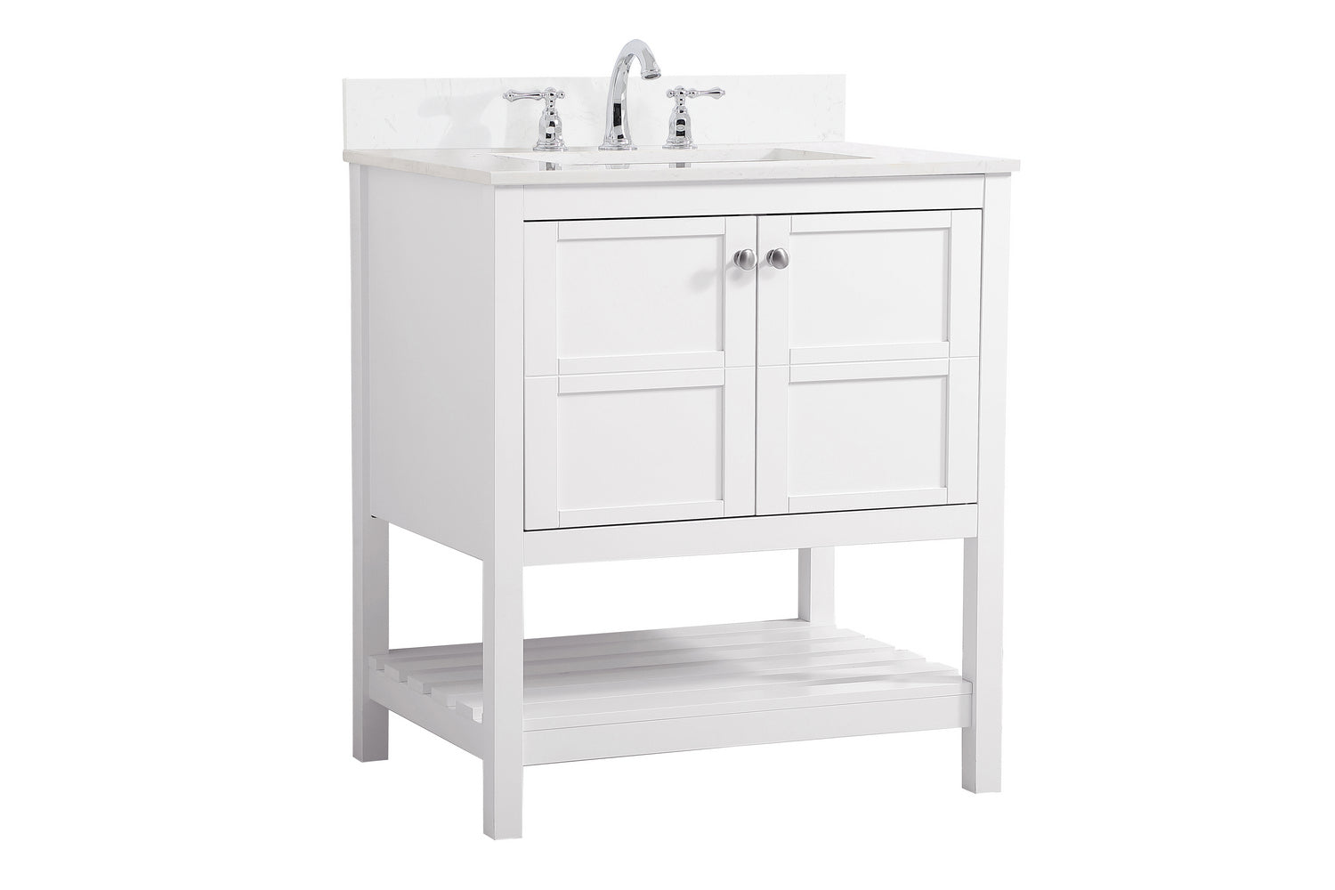 Elegant Lighting - VF16430WH-BS - Bathroom Vanity Set - Theo - White