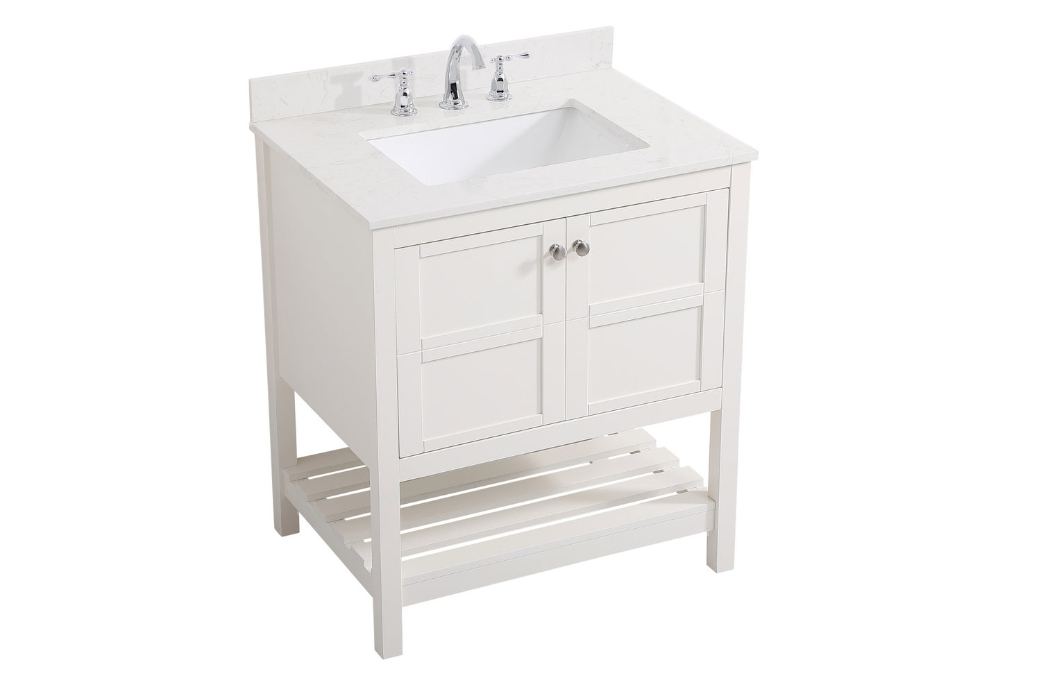 Elegant Lighting - VF16430WH-BS - Bathroom Vanity Set - Theo - White