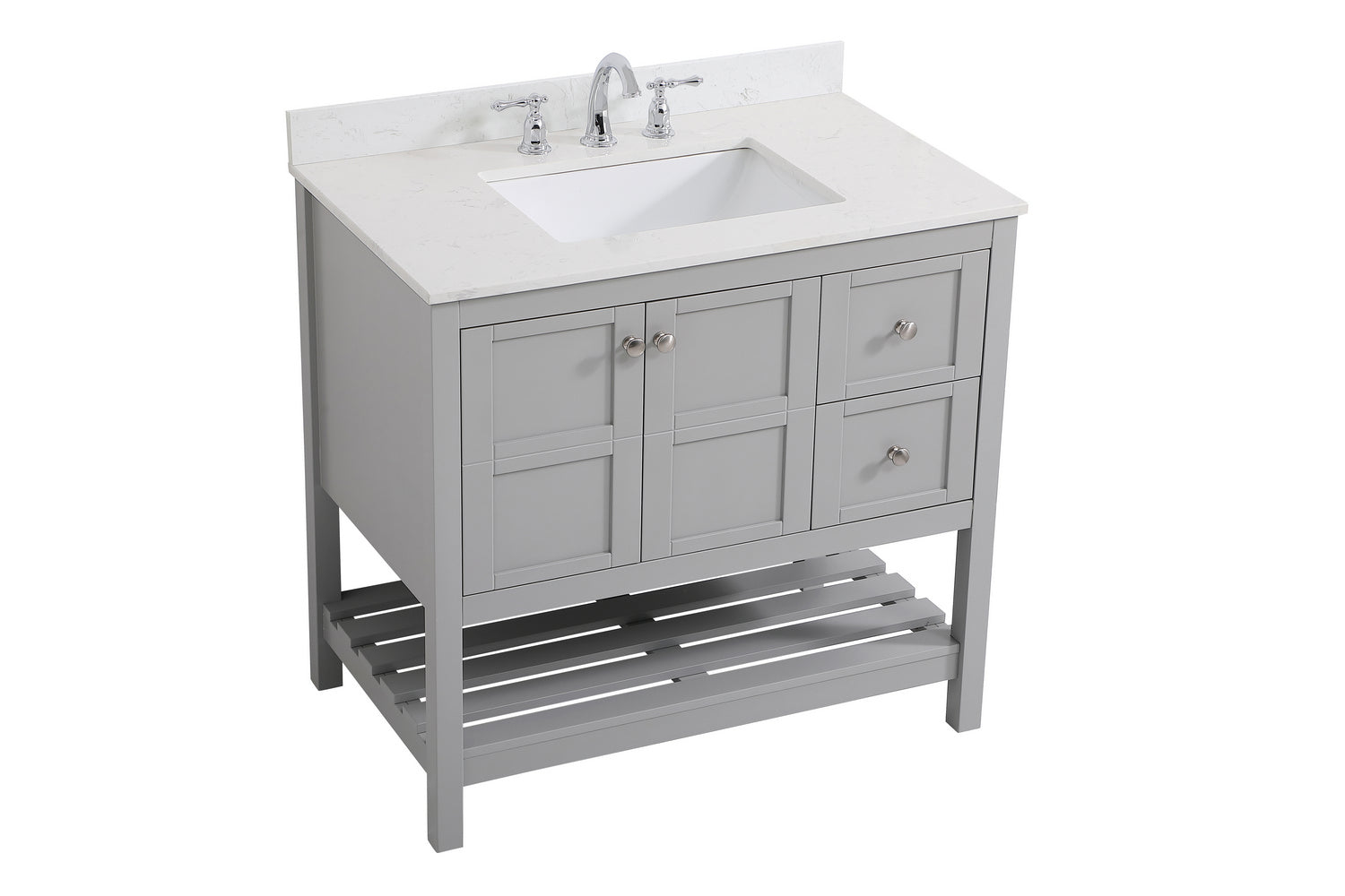 Elegant Lighting - VF16436GR-BS - Bathroom Vanity Set - Theo - Gray