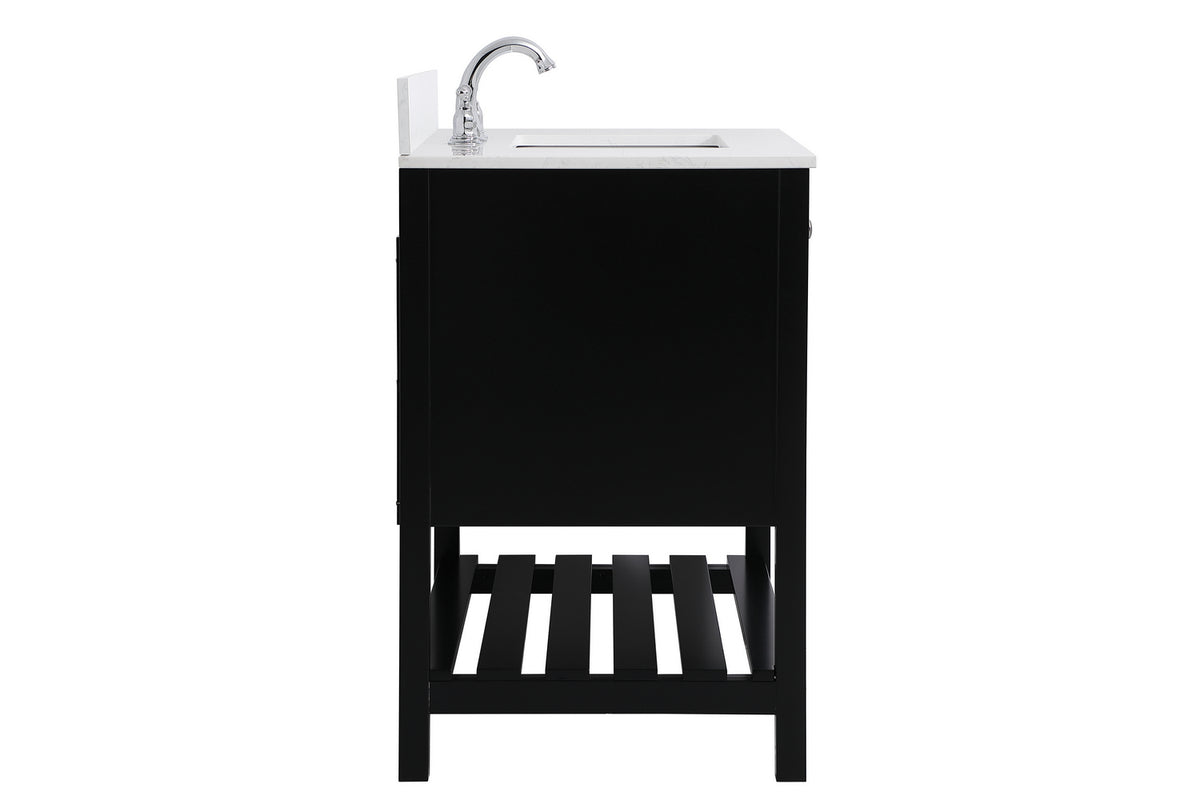 Elegant Lighting - VF16436BK-BS - Bathroom Vanity Set - Theo - Black