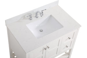 Elegant Lighting - VF16436WH-BS - Bathroom Vanity Set - Theo - White