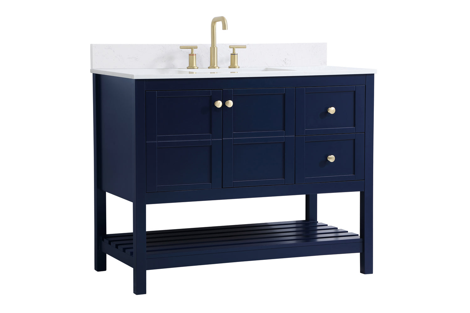 Elegant Lighting - VF16442BL-BS - Bathroom Vanity Set - Theo - Blue