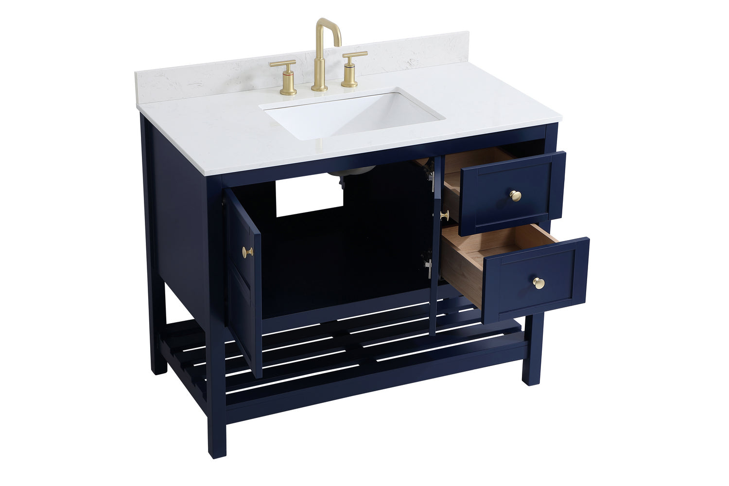 Elegant Lighting - VF16442BL-BS - Bathroom Vanity Set - Theo - Blue