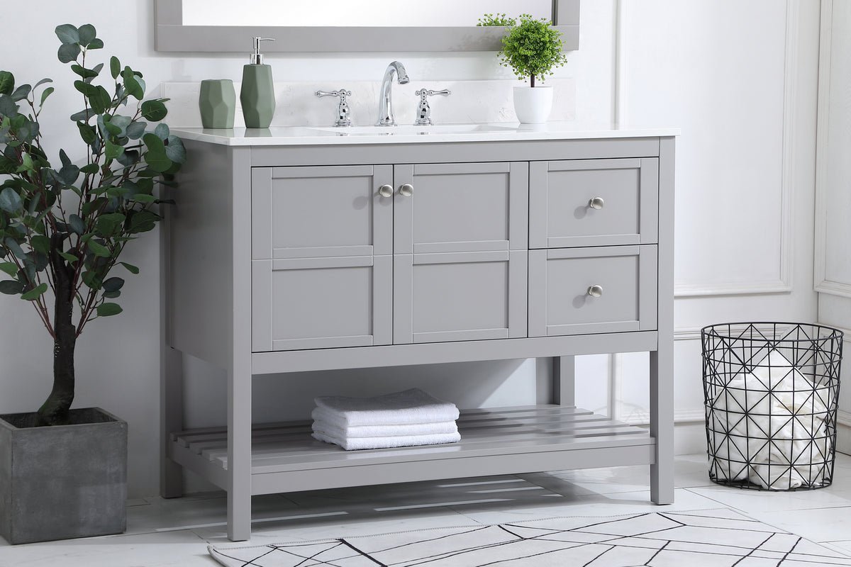 Elegant Lighting - VF16442GR-BS - Bathroom Vanity Set - Theo - Gray