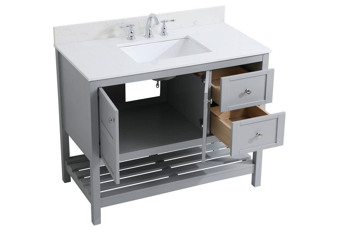 Elegant Lighting - VF16442GR-BS - Bathroom Vanity Set - Theo - Gray