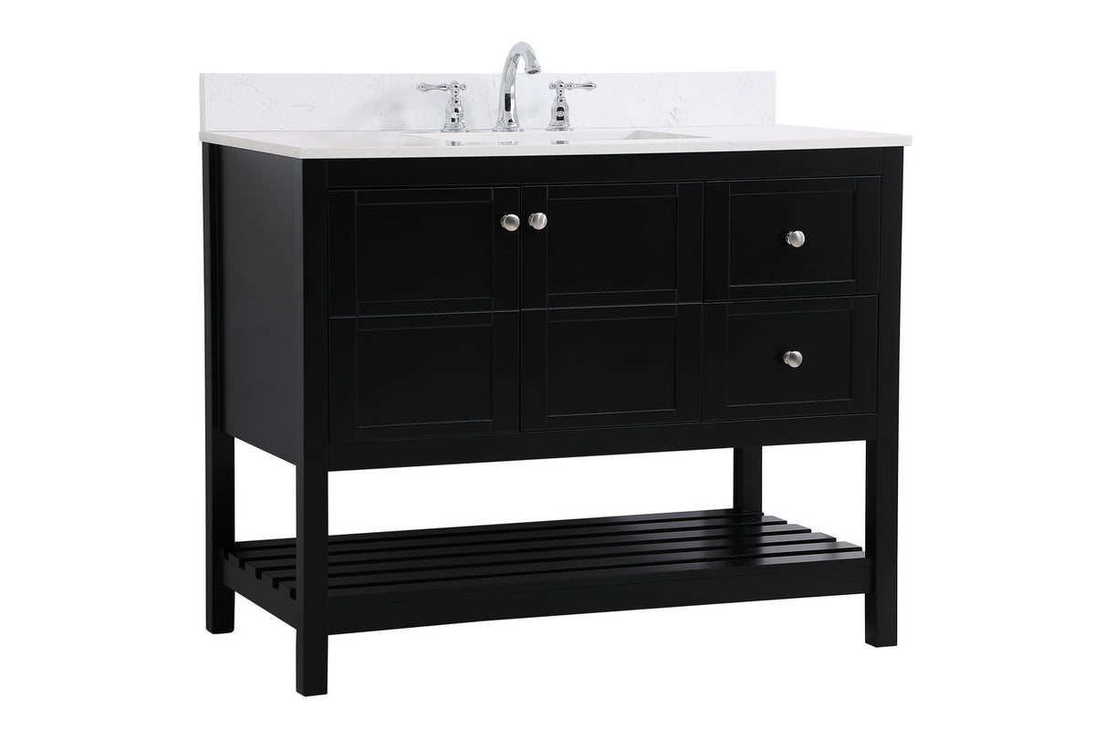 Elegant Lighting - VF16442BK-BS - Bathroom Vanity Set - Theo - Black