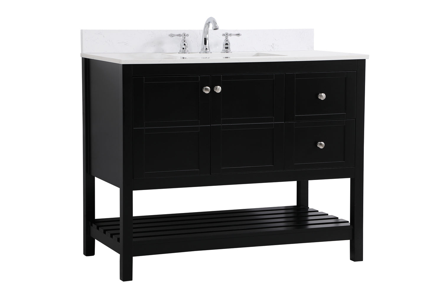 Elegant Lighting - VF16442BK-BS - Bathroom Vanity Set - Theo - Black