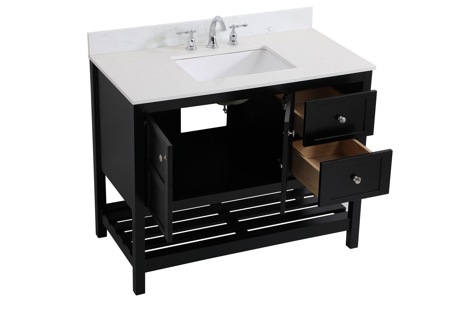 Elegant Lighting - VF16442BK-BS - Bathroom Vanity Set - Theo - Black