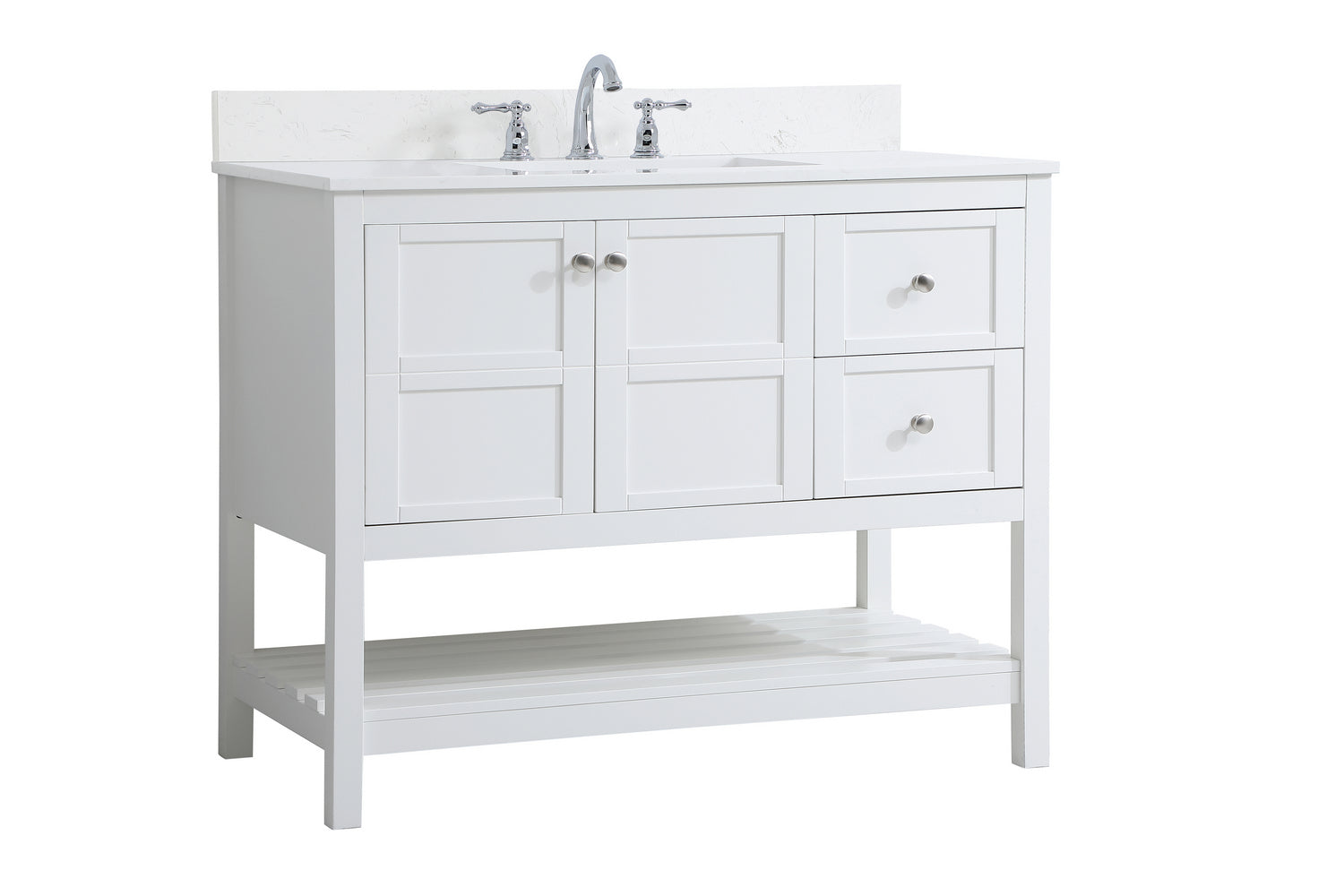 Elegant Lighting - VF16442WH-BS - Bathroom Vanity Set - Theo - White