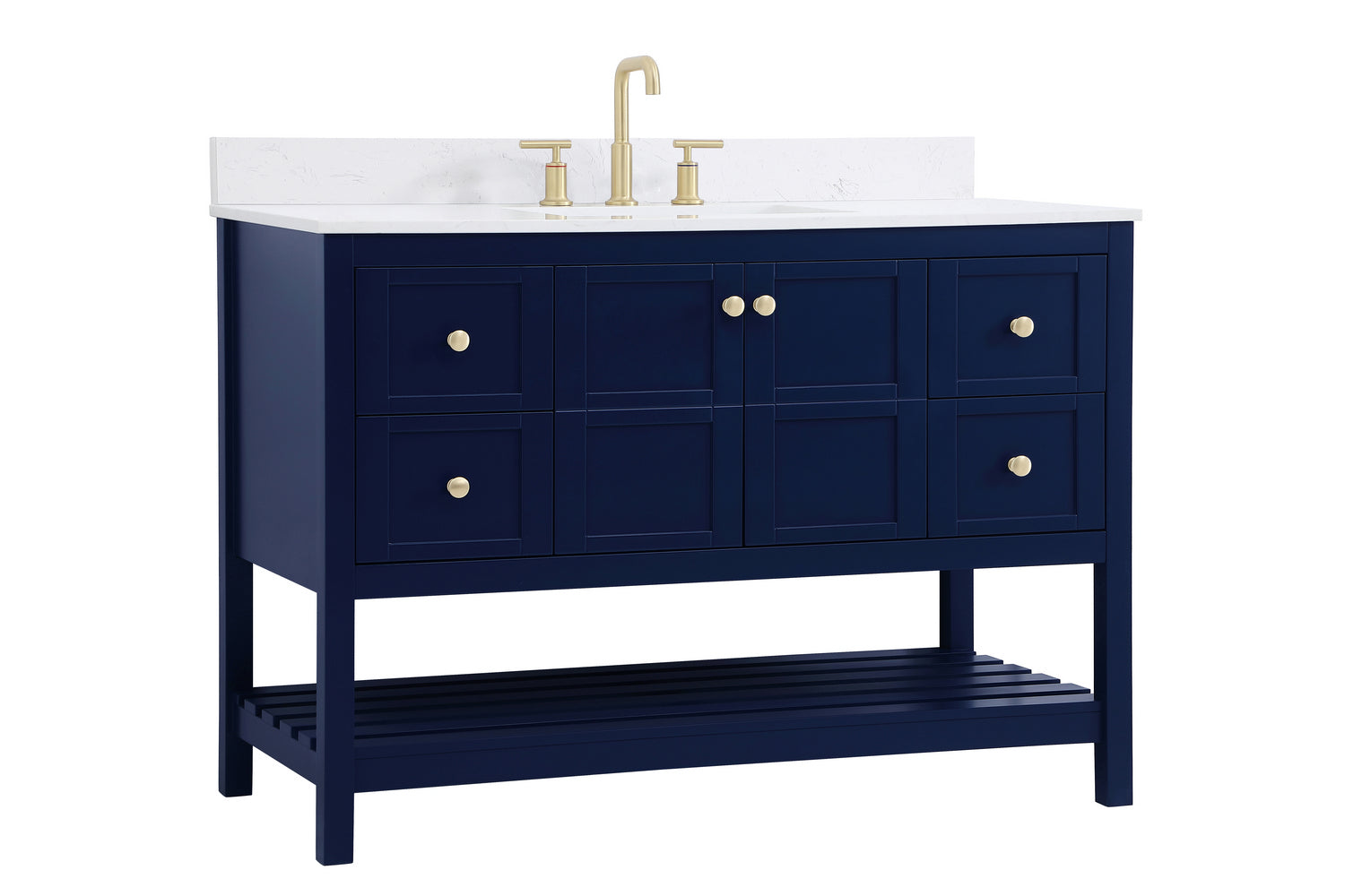 Elegant Lighting - VF16448BL-BS - Bathroom Vanity Set - Theo - Blue