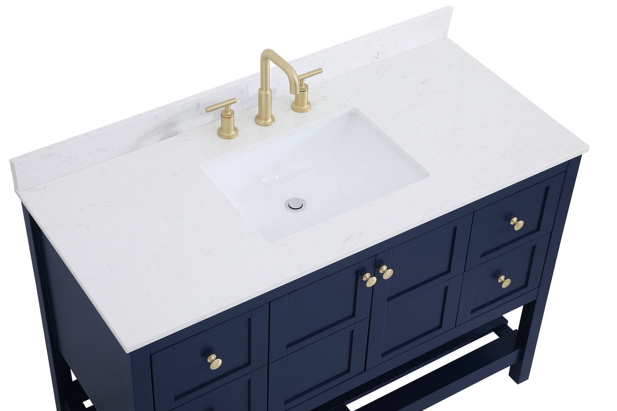 Elegant Lighting - VF16448BL-BS - Bathroom Vanity Set - Theo - Blue