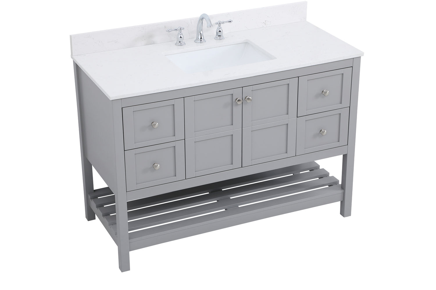 Elegant Lighting - VF16448GR-BS - Bathroom Vanity Set - Theo - Gray