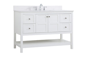 Elegant Lighting - VF16448WH-BS - Bathroom Vanity Set - Theo - White